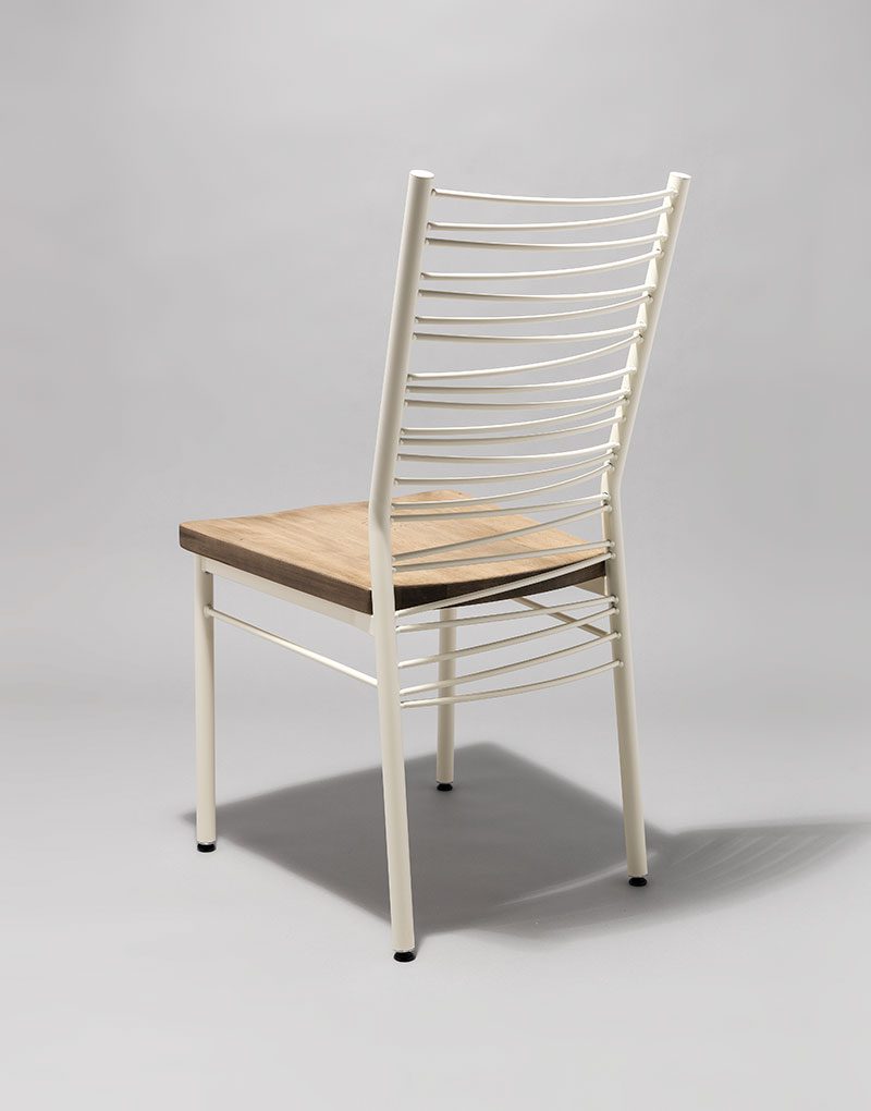 cora contemporary restaurant chair with wooden seat and white metal finish for bars and commercial business cora contemporary restaurant chair with wooden seat and white metal finish for bars and commercial business