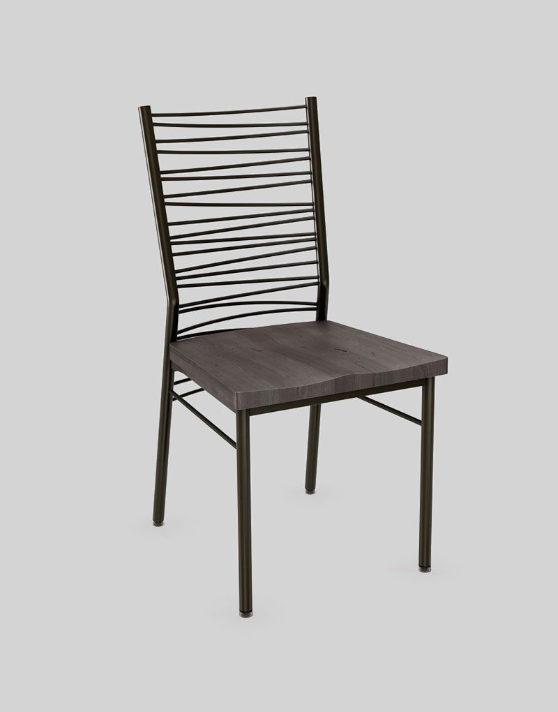cora contemporary restaurant chair with modern lined metallic back and wood seat cora contemporary restaurant chair with modern lined metallic back and wood seat