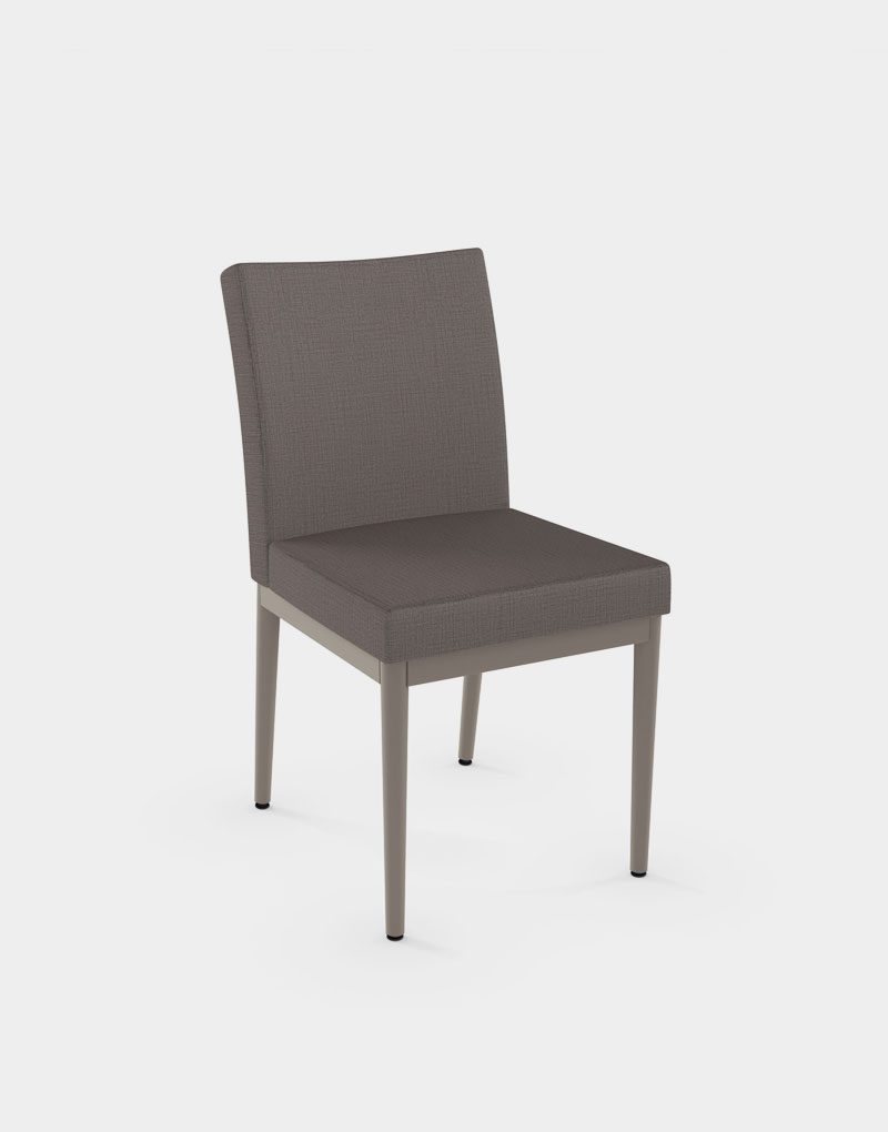 maya back and seat grey upholstered restaurant chair for sale