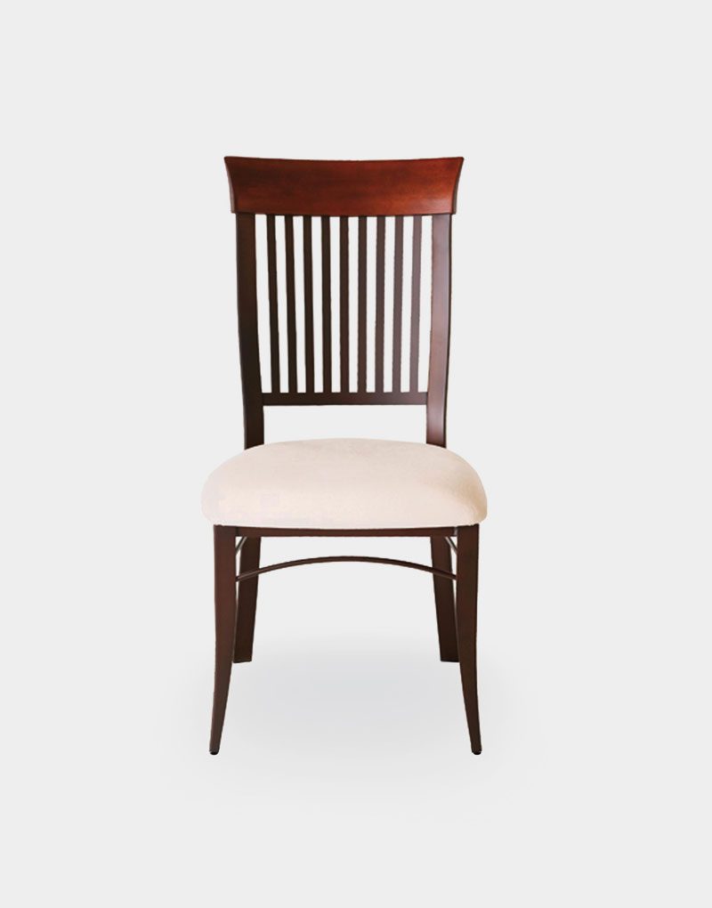 scarlett transitional restaurant chair with clean white upholstered seating and red wood style scarlett transitional restaurant chair with clean white upholstered seating and red wood style