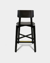 Jules Black Counter Stool with modern design for restaurants and commercial businesses