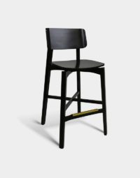 Jules Counter Stool with modern black design for restaurant and commercial