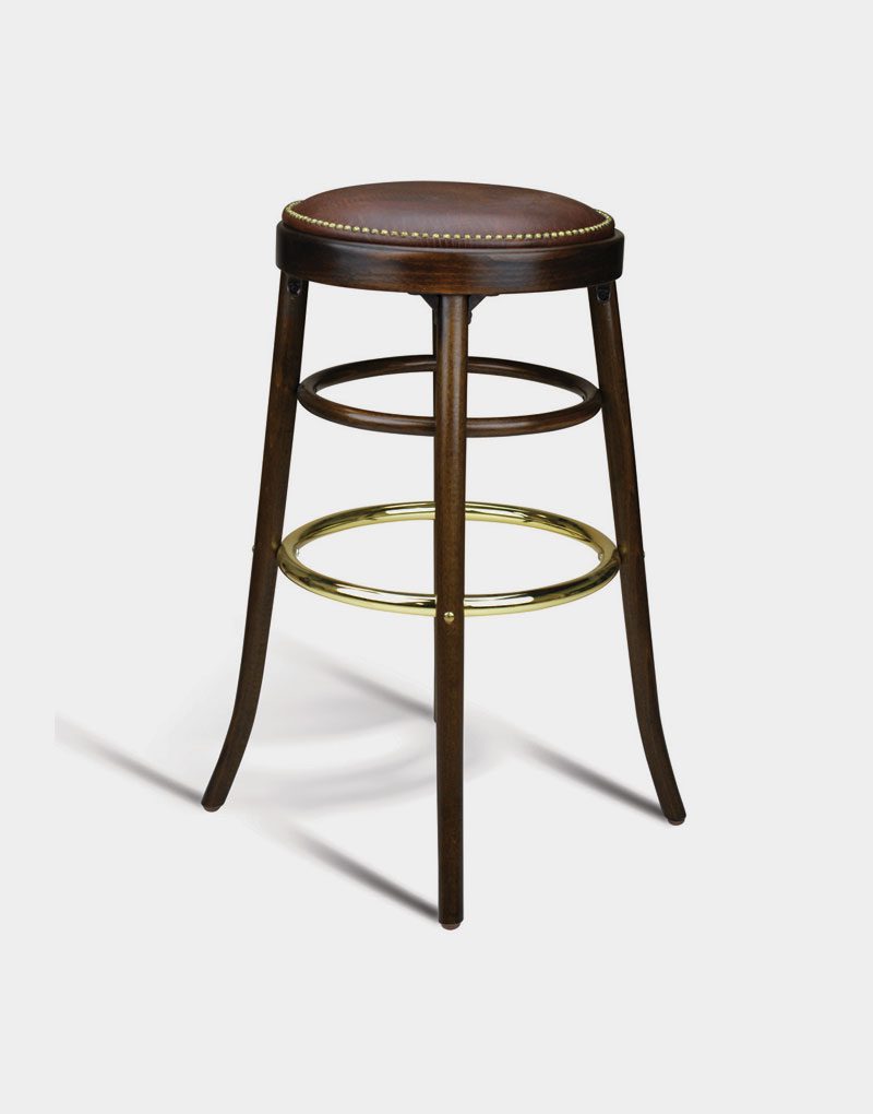 Lyla Backless Leather upholstered barStool with nailheads for commercial businesses Lyla Backless Leather upholstered barStool with nailheads for commercial businesses