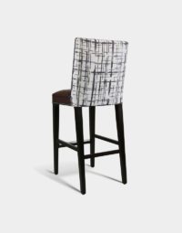 channel back counter stool for commercial restaurant with nailhead trim