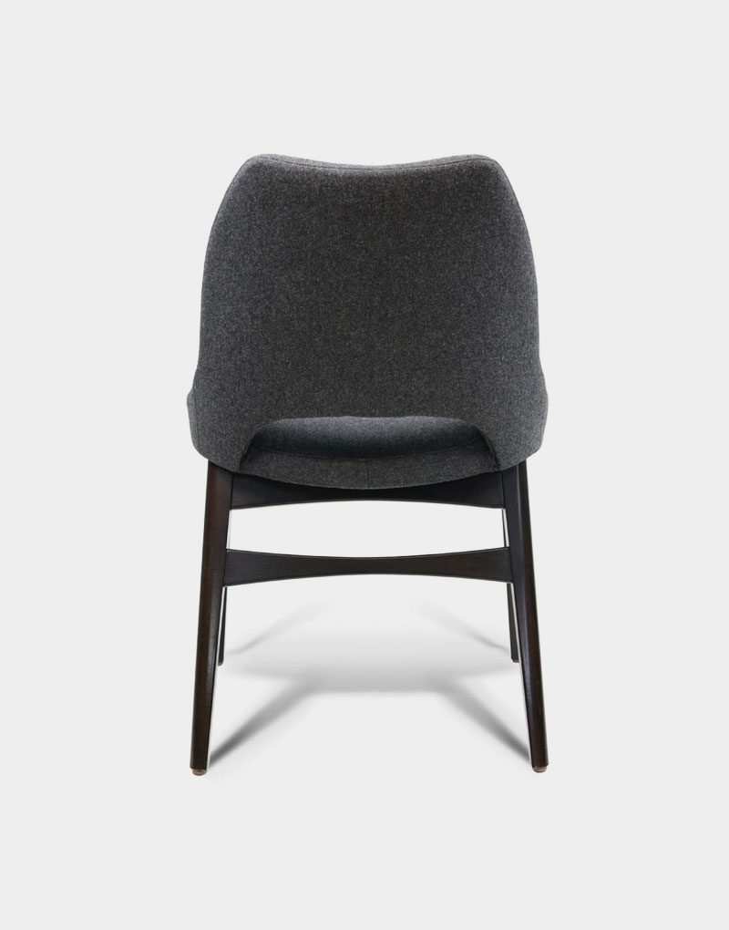 Harlee restaurant and bar chair upholstered grey seat and back Harlee restaurant and bar chair upholstered grey seat and back