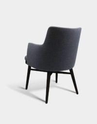 marley armchair back upholstered barstool restaurant chair with black frame