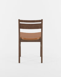 Sigsbee Chair - Cocoa and Orange Vinyl Finish